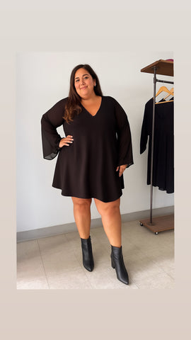 Vestido Calliandra mangas oxford fs
