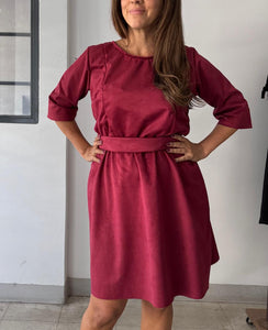 Vestido Cherry gamuzado